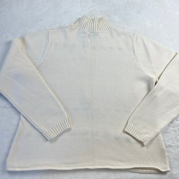 Crazy Horse by Liz Claiborne Sweater Ribbon Detail women’s size XL Off White - Picture 2 of 6